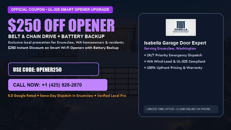 Isabella Garage Door Expert $250 OFF Premium LiftMaster Opener Installation